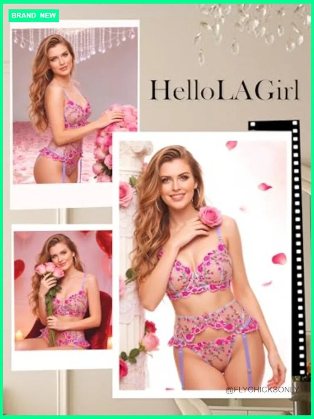 Sexy Lace Teddy Lingerie Set with Garter Belt 3 Piece